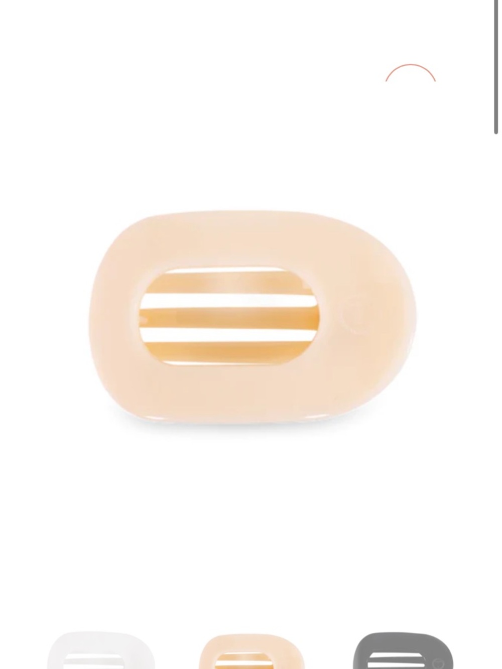 Teleties Medium Flat Round Clip
- Women Hair Accessory